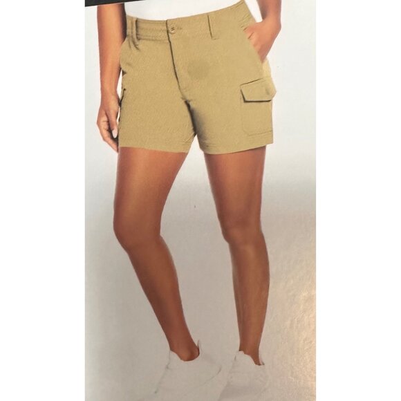 Eddie Bauer shorts women 2 Way Stretch 5”Inseam Hiking Outdoor Wear size 14 - Picture 13 of 13